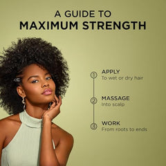 African Pride Feel It Formula Oil label close-up showing paraben- and sulfate-free formula.