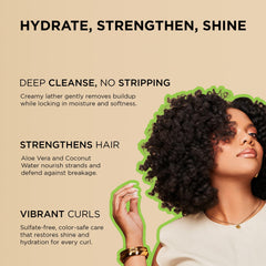 African Pride Moisture Miracle shampoo lather close-up showing rich slip for detangling.