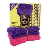 AFRIKI African Net Sponge packaged for gifting and at-home exfoliation.