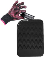 AFT90 heat-resistant glove close-up for safe hot-tool handling during styling
