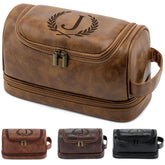 Aganmi toiletry bag front view shows a compact travel-ready design for grooming on the go.