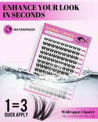AGGRAD Flora Lash Clusters 154-cluster pack saves time per eye