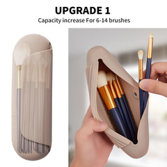 AGIKET travel case with magnetic closure showing secure brush access