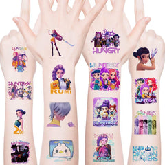 AGOODTO Kpop Demon tattoos patterns collection featuring cute cartoon designs.
