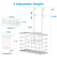 Agotglmi 3-in-1 hair tools storage white reduces bathroom clutter.