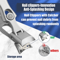 AGSIXZLAN nail clippers wide opening designed for thick nails and toenails