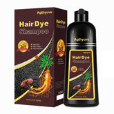 Agthyuve hair dye shampoo dark brown bottle enables easy at-home color.