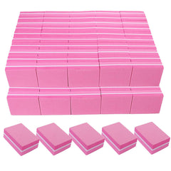 AhaTopia 180/240 grit nail buffers 100-pack for on-the-go salon prep