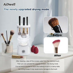 AiDwell lighting cleaning technology shown during a brush cycle for thorough results