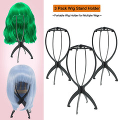 AIAIZHQH wig stand drying hollow design speeds air circulation after washing.