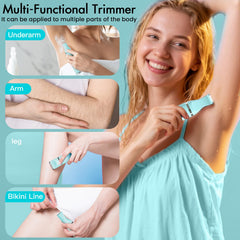 AIBRIT PRO bikini trimmer with detachable heads for customizable grooming.