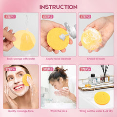 AIDEA makeup removal sponge demonstrates gentle, scratch-free makeup removal.