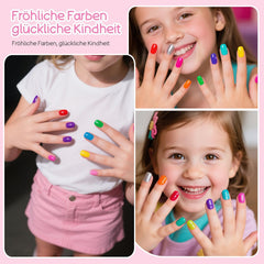 Aieenjor non-toxic peel-off nail polish enables mess-free kid-friendly removal.