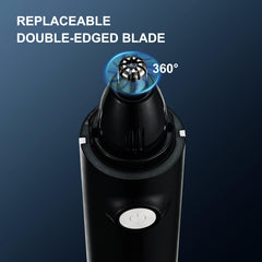 Aiefeya nose trimmer with 360° rotating blade enables precise trimming.