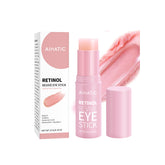 Aihatic retinol caffeine eye balm stick packaging shows compact design for convenient under-eye brightening.