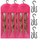 AIHOPESTO dustproof hanger wig bag keeps wigs clean and protected.