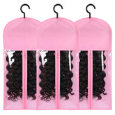 AIHOPESTO wig holder dustproof bag with zipper closure keeps wigs clean and protected.
