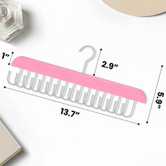AIHOPESTO hair extension holder pink open view showing easy access and sorting