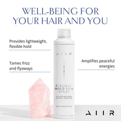 AIIR Flexible Hold Hairspray root volume shot showcases lift without heaviness.