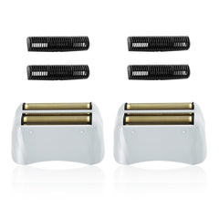 AIJALY Pro Shaver replacement foil close-up highlights durable silver foil for smooth shaving