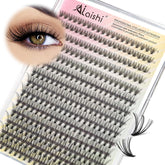 AILAISHI Lash Clusters box 280pcs 9-16mm for fast, dramatic cat-eye looks.