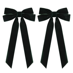 Aileam handmade velvet bow on clip highlights premium craft and timeless style for little girls