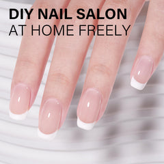 AILLSA Nude Gel Polish Pink Bunny UV LED cure demonstrates fast, even setting