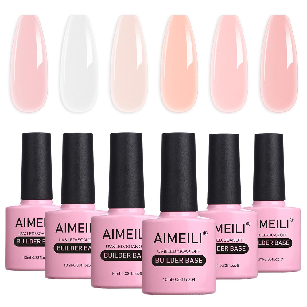AIMEILI Builder Base Clear Gel bottle for precise layer-building