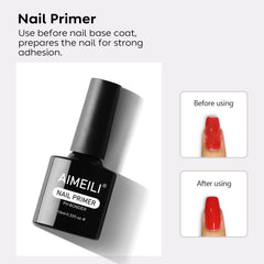 AIMEILI Nail Prep Bond Primer bottle-side view for quick prep
