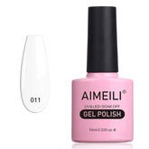 AIMEILI Soak Off UV Gel Nail Polish bottle with vibrant color and long-lasting shine.