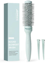 AIMIKE NaturaVol round brush close-up of the 1.3-inch barrel for smooth blowouts.