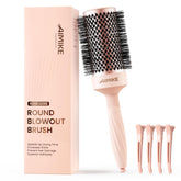 AIMIKE Rose Luxe Round Brush with a 2.1 inch barrel for voluminous blowouts.