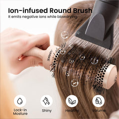 AIMIKE ergonomic one-piece handle offers a comfortable grip during styling.