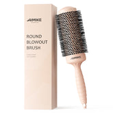 AIMIKE nano-thermal ceramic round brush with 2.1 inch barrel for fast, even blowouts.