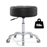 Ainilaily rolling stool cushion closeup highlights ultra thick 4.7-inch cushion for lasting comfort.