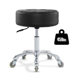 Ainilaily rolling stool cushion closeup highlights ultra thick 4.7-inch cushion for lasting comfort.