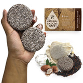 AirNEX Black Rice Water Shampoo Bar packaging shows natural, sulfate-free cleansing.