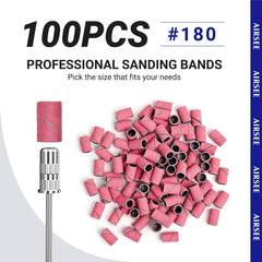 AIRSEE durable nail drill bands with high-hardness material for lasting performance