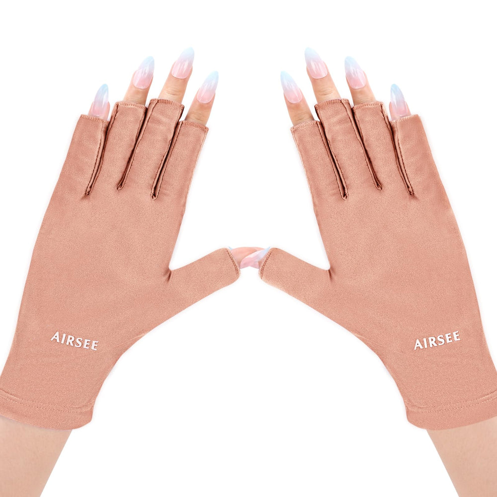 AirSEE guantes anti-UV para uñas protegen durante manicuras