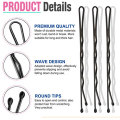 AITRAI premium metal-plating bobby pins showcases chic, fade-resistant shine.