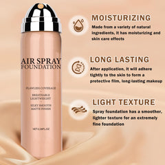 AIUEO foundation brush and puff included for easy, professional-like application.