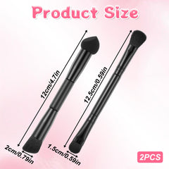 Aiyorse angled hairline brush head for natural hairline blending.