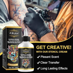 akareni stencil gel for tattooing enables quick, precise transfer with minimal effort