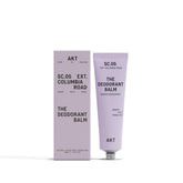 AKT Deodorant Balm tube closeup shows aluminum-free daily protection.