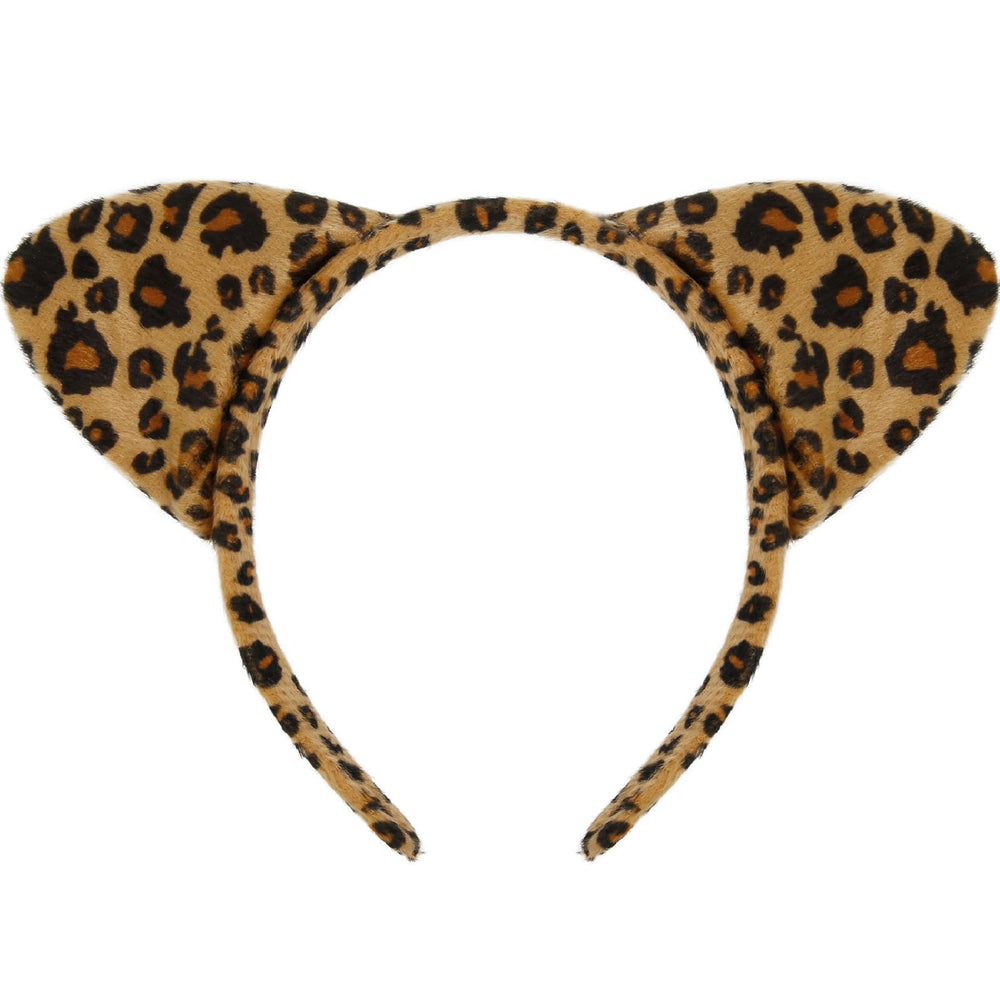 AKTVSHOW cheetah ears headband close-up shows realistic leopard ears for standout cosplay.