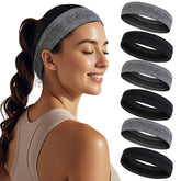 AKTVSHOW Sweat Bands Headbands worn by model for secure, non-slip performance during workouts