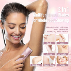Akunbem hypoallergenic ceramic blade detail for gentle shaving
