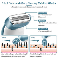 Akunbem women's shaver for bikini line precision trimming