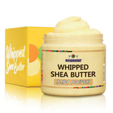 AKWAABA Whipped Shea Body Butter in a jar with Baby Powder scent for daily moisture.