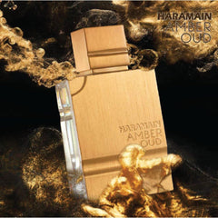 Al Haramain Amber Oud Gold Edition cap close-up, refined detail for premium fragrance moments.